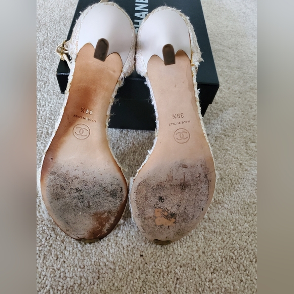 Chanel Pink Fabric Sandals (Size 9.5) - Picture 4 of 9